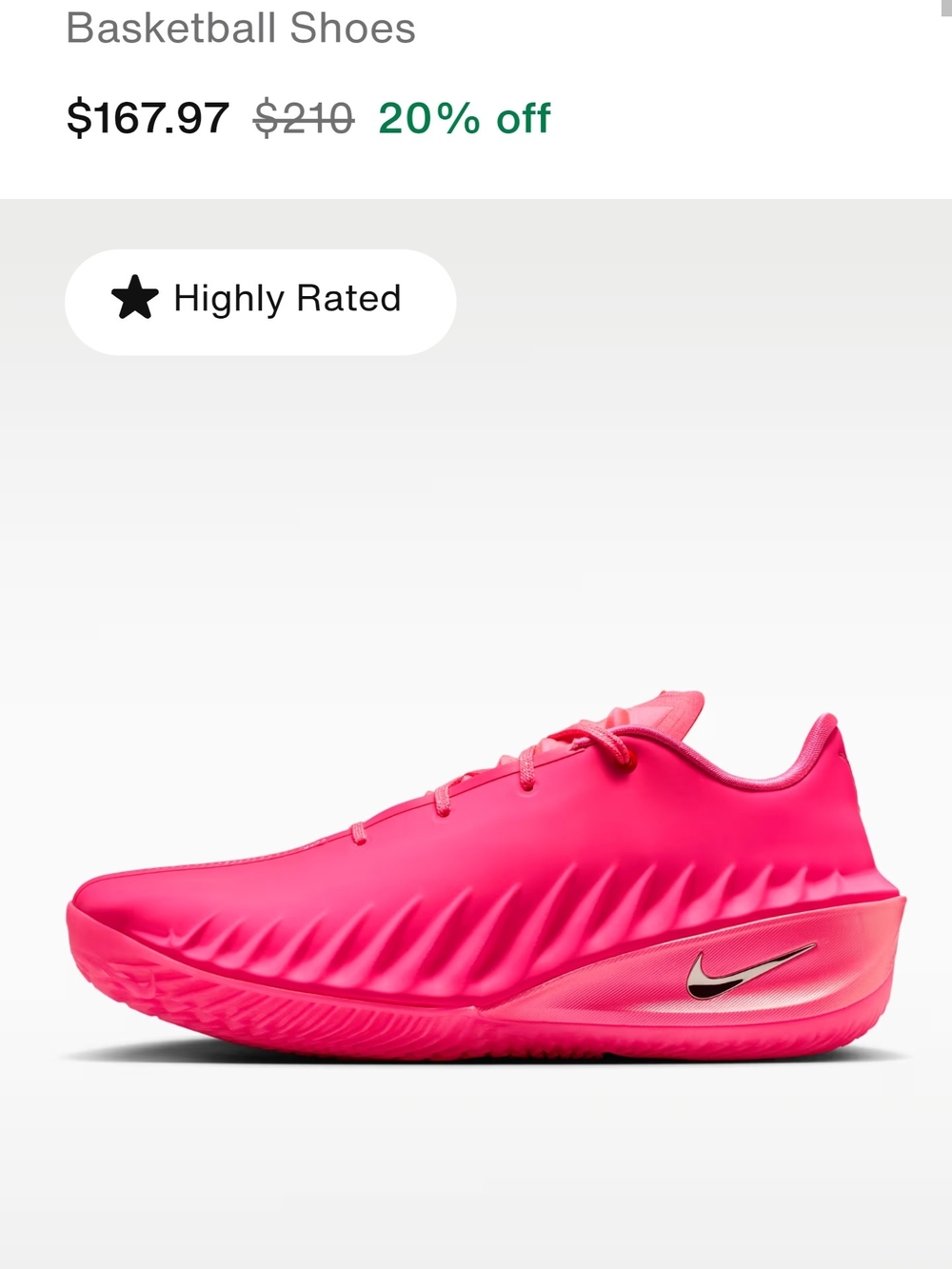 Bright pink Women' basketball shoes Size 11.5 Men 9.5